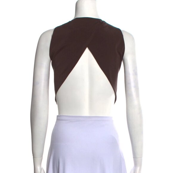 Brunello Cucinelli Leather  Top - Picture 3 of 3